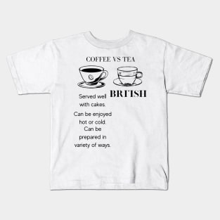 Coffee VS Tea Kids T-Shirt